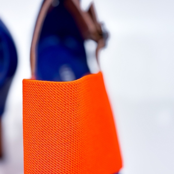 UNITED NUDE Orange & Blue Heeled Sandals - Picture 5 of 11
